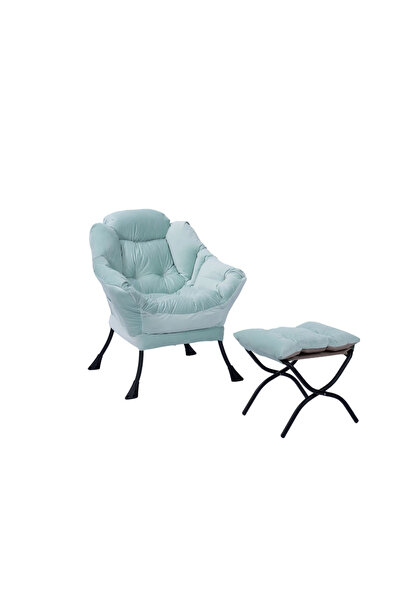 Garvee Spacious Lounge Chair Set with Removable Cushion - Metal Frame, Soft F...