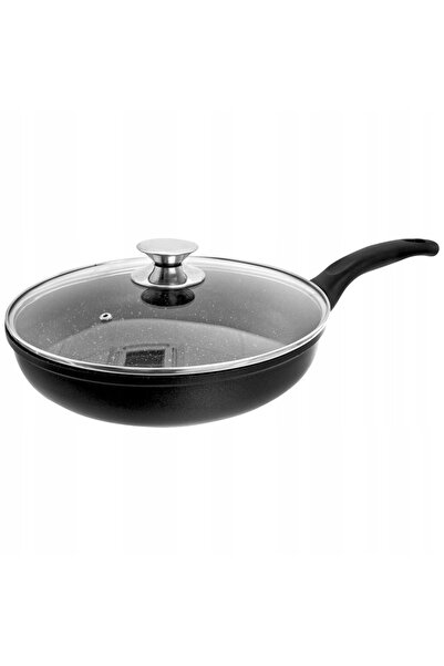 Orionis Tigaie de granit cu capac 28 cm ORION Grande pentru inducție
