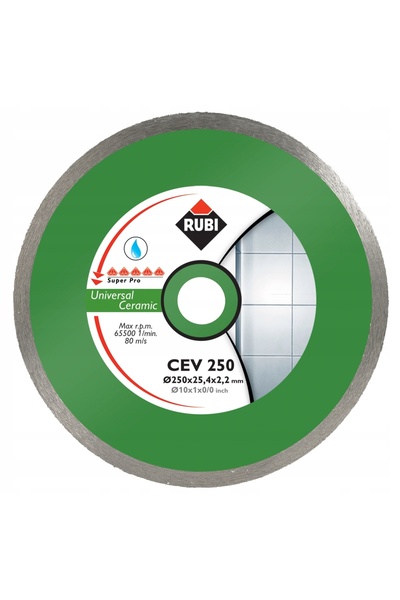 RUBİKOM Disc diamantat pentru gresie porțelanată Rubi CEV 250 SUPERPRO (30949)
