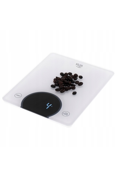 adler Cântar electronic de bucătărie cu afișaj LED alb, 10 kg