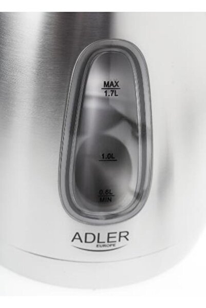adler AD 1223 2200 W 1.7 L Argintiu/Gri Fierbător electric