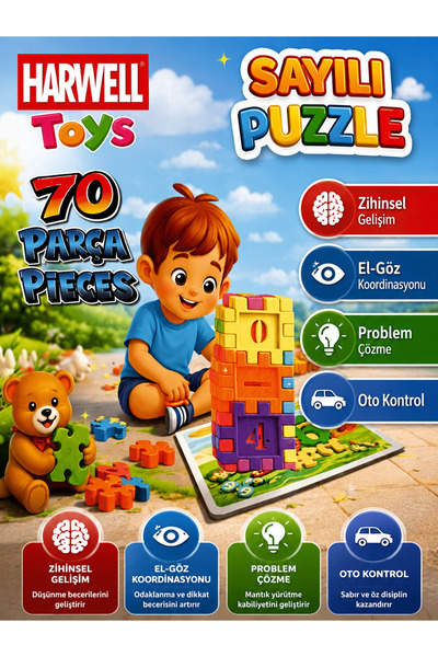 Minikoo Kids Counting Puzzle Toy