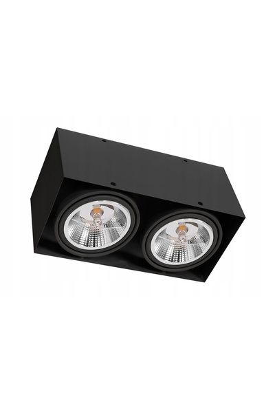 Milagros jewelry Corp de iluminat aplicat pe perete Plaza 2xGU10 AR111 Negru
