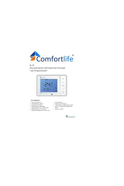 comfortlife SL03 Kablolu Oda Termostatı