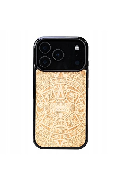 BewooDesign Husă din lemn Bewood pentru iPhone 17 Pro AZTEC CALENDAR ANIEGRE