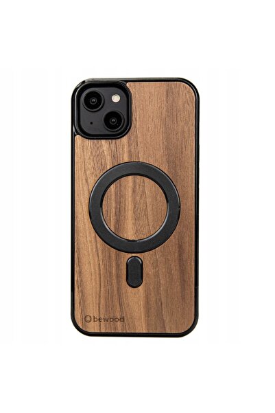 BewooDesign Husă din lemn Bewood pentru iPhone 14 Plus, Nuc american, MagSafe