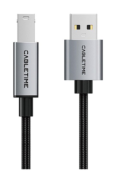 Cabletime Καλώδιο USB σε USB Type B CT-AMBM1, 480Mbps, 3μ, μαύρο