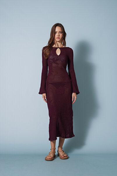 Nisan Ruffle Detailed Knitwear Dress