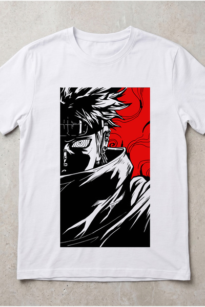 Silkensoul Naruto Kakashi Hatake Anime Printed Standard Cut Unisex Tshirt