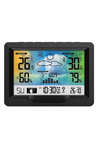 NO BRAND STATION METEO BAROMETRU METEO SP84 prognoza ceas deșteptător