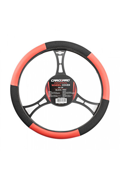 CarGuard Car Steering Wheel Cover - Red/Black