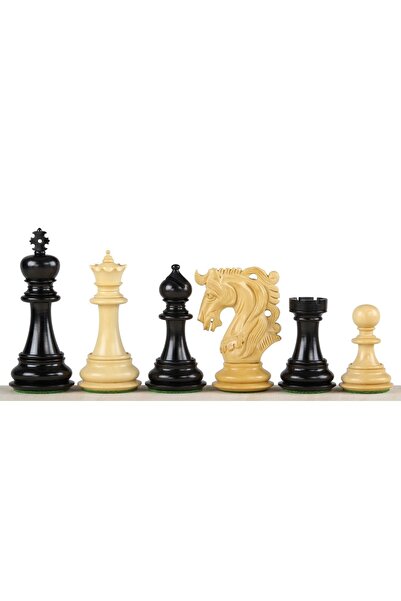 Sunrise Chess & Games Chess pieces ELVIS KNIGHT EBONY 4.25" chess pieces