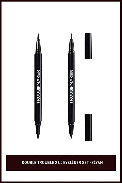Troublemaker Double Trouble 2 Li Eyeliner Set -Siyah