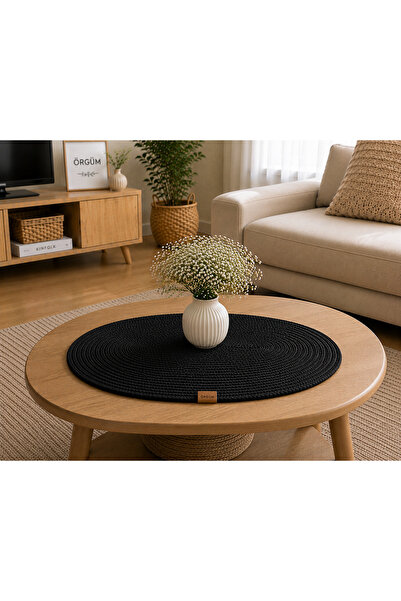 ÖRGÜM Runner 70x45 εκ. Χειροποίητο Runner με όψη ψάθας
