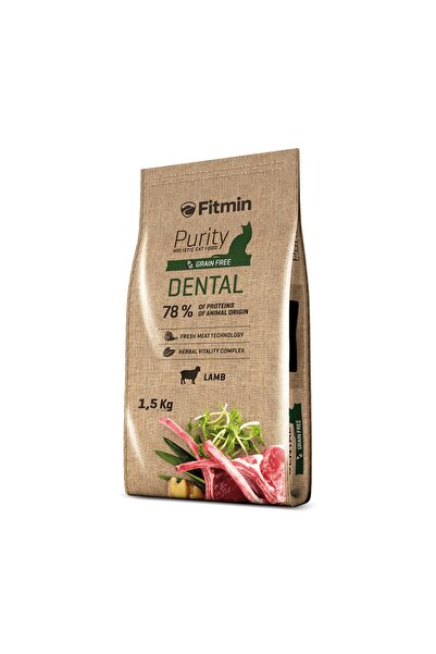 NO BRAND Hrana pentru pisici FITMIN Cat Purity Dental Miel 1,5 kg