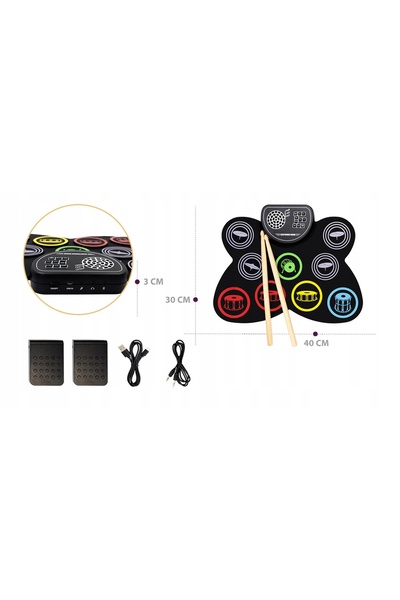 MUSICMATE Percuție electronică MM-DRM15 PLAY N ROLL