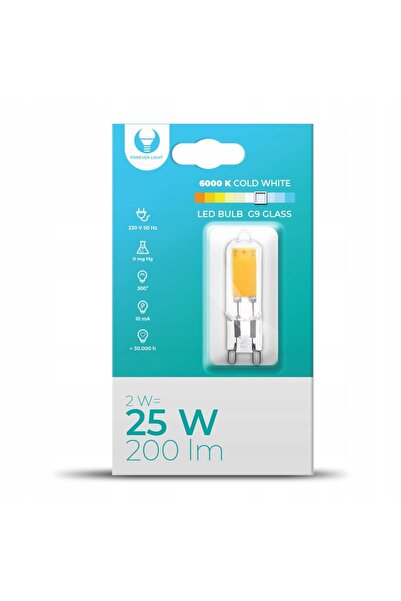 NO BRAND Bec LED FOREVER LIGHT RTV003670 2W G9
