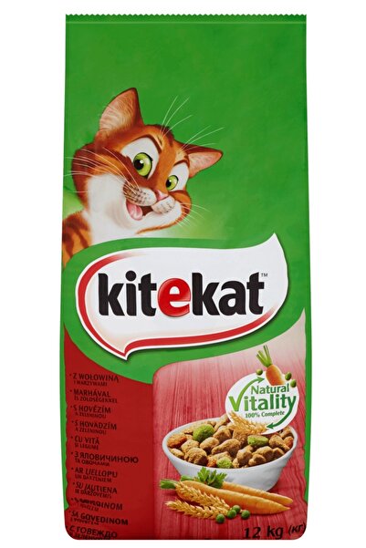 NO BRAND Hrană pentru pisici KITEKAT Vită și Legume 12 kg