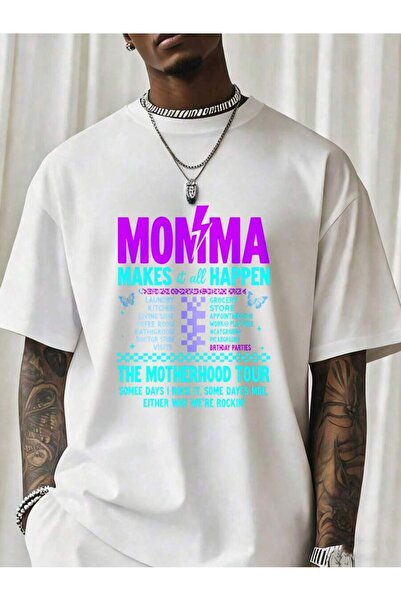 Ekim11 تي شيرت Momma Makes It All Happen The Motherhood Tour للنساء والرجال ب...