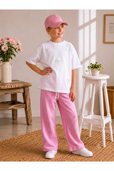 ERDEM KIDS Girl's Summer Stoned Cotton Top and Bottom Two-Piece Set