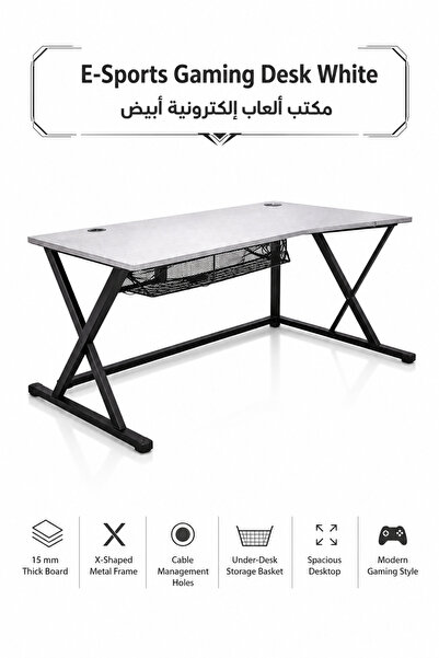 Baytix HOME E-Sports Gaming Desk Computer Table with a thick, high-density 15...