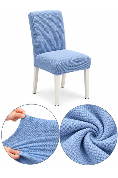 delfin Husă Elastică pentru Scaun, Material Texturat, Set 6 Bucăți