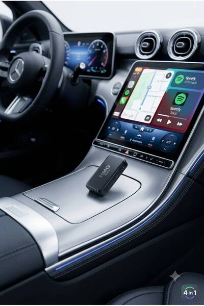 HMO Store Smart Box Premium 4 in 1 Kablosuz Ekran Yansıtma/ Carplay / Android...