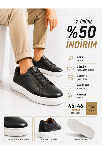 Ayakkabı Deryası Erkek Sneaker Ayakkabı Günlük Casual Spor Ayakkabı Kalın Tab...