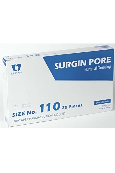 SURGIN PORE ضمادة جراحية معقمة – لاصق طبي آمن مع تهوية فائقة، مقاس 110