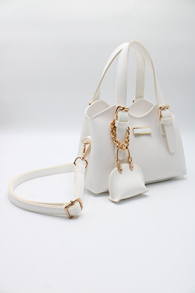 LASSO Crossbody Hand and Shoulder Bag with Front Accessory Detail and Charm A...