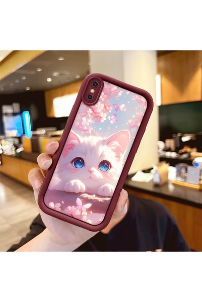 Hontinga حافظة هاتف آيفون X متوافقة مع الكاميرا، حافظة هاتف من السيليكون بالل...