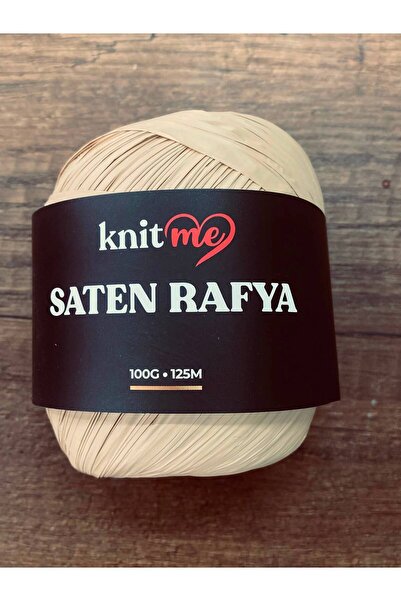 knitme Knit Me Saten Rafya Knitting Yarn 100 Grams No:1