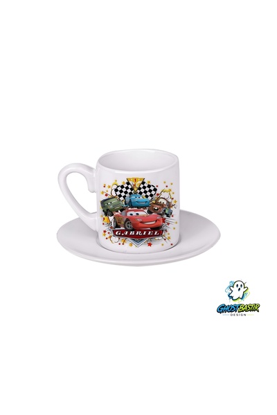 Ghostbastır Design Cars Mcqueen Turkish Coffee Cup 0112