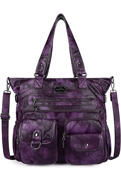 AngelKiss Purses Handbags for Women PU Tote Satchel Bags