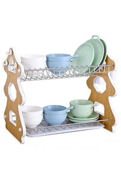 JCB CHIC Double Tier Dish Drying Rack Stainless Steel Stainless Steel Dish Dr...