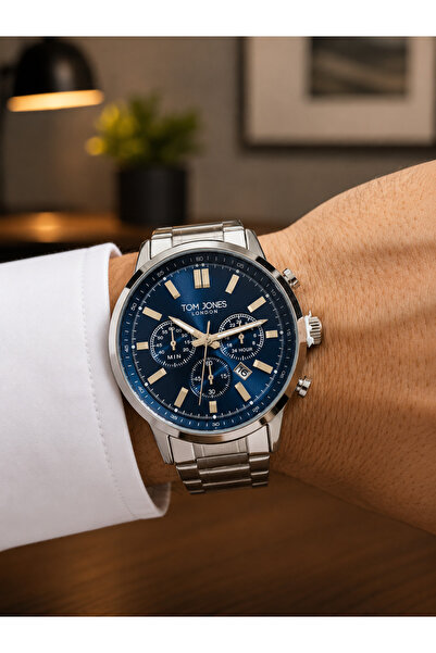 Tom Jones Men's Wristwatch All Functions Active Suitable for Daily Use 5 Atm
