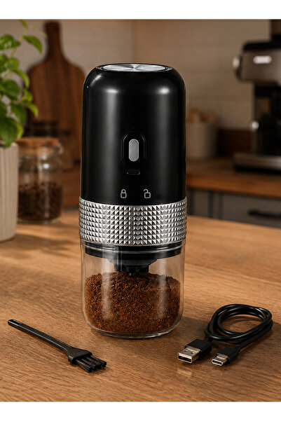 TOSCANA U Portable Coffee Grinder with USB C Rechargeable Battery, Adjustable...