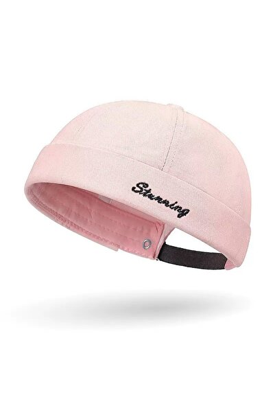 Giraffe Sipersiz Kep Docker Katlamalı Şapka Cap Unisex Erkek/Kadın (Arkası Ay...