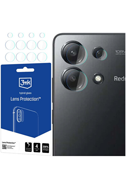3MK Protecție hibridă cu lentilă de sticlă pentru Xiaomi Redmi Note 13 4G