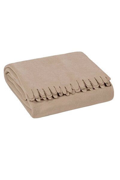 OEM Pătură fleece bej 170x130cm pentru scaun și canapea - Moale, cu margini f...