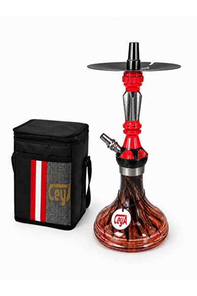 CEYA NARGİLE REGAL 37 cm Kompakt Nargile Takımı | Çantalı | Silikon Marpuç, M...