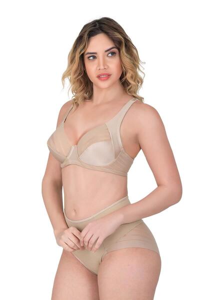 Emay İç Giyim Mink Mi Emay 177 B Gathering Bra Suit