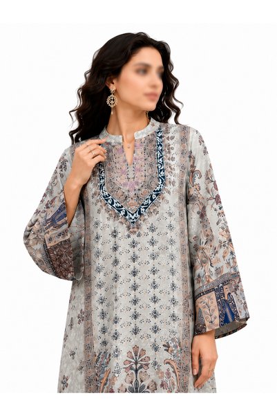 THOGUE Luxury Ethnic Wear Women's Pearl & Crystal Embellished Traditional Wear Premium Quality Women's Caftan for Special Occasions