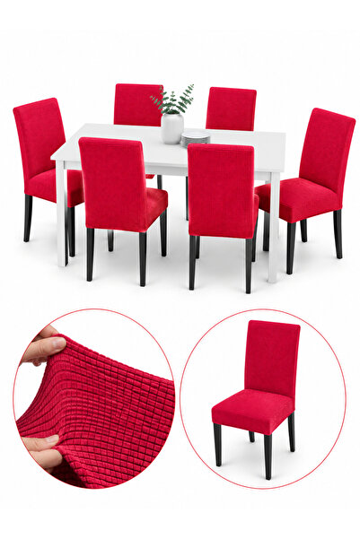 delfin HomeRoy Set 6 Huse Scaune Universale Supra - Elastice Set 6 bucăți