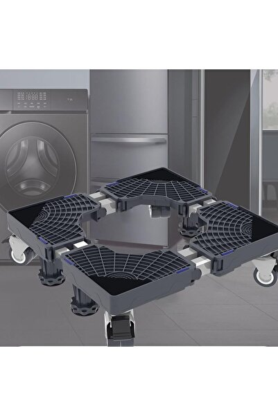 Diason Adjustable Washing Machine Base with Wheels, Multi-Functional Fridge S...