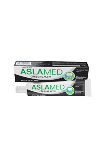 AslaMed Activated Charcoal Toothpaste - Aslamed, 75 ml