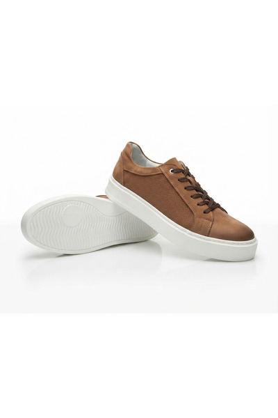 ERDOĞAN TULGAR Genuine Nubuck Leather Toe Part Darkened High Eva Sole Sand Co...