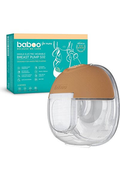 Baboo Electric Breast Pump - Hands-Free Wearable Pump for Moms - Single Wirel...