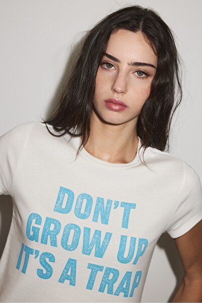 Stradivarius Baskılı kısa kollu t-shirt