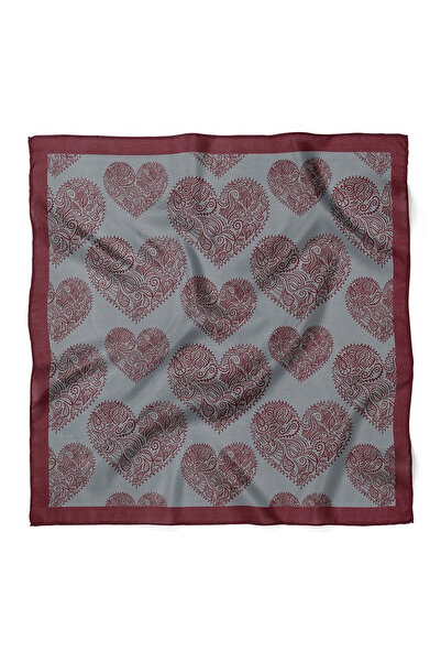 nehir eşarp Valentine's Day Special Scarf Bandana with Heart & Love Written o...